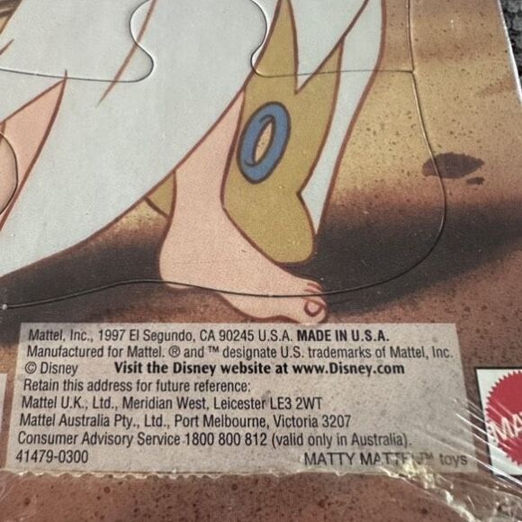 Disney NWT Y2K Vintage Little Mermaid puzzle Ariel, Flounder,‎ Scuttle, Ages 3-5 - Picture 5 of 7